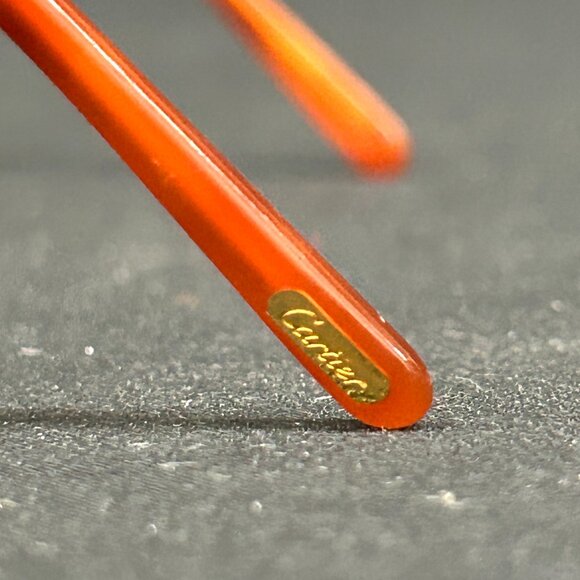 Custom Vintage Cartier Romance Louis Gold Rim Diamond Frames Glasses Sunglasses - Picture 12 of 16